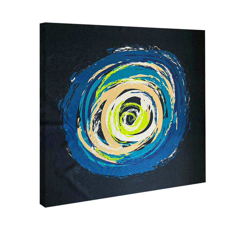 CUADRO ABSTRACTO REMOLINO COLORES - 56 X 56 CM