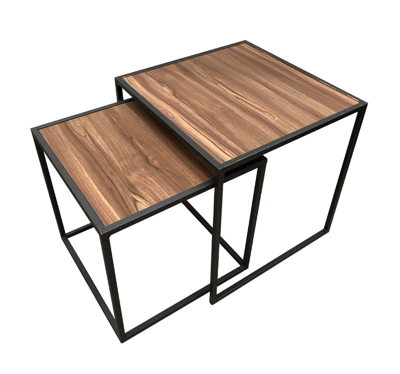 SET MESAS CUBA CON MADERA