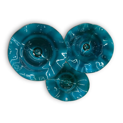 JGO PLATÓN ONDULADO AGUAMARINA SÓLIDO