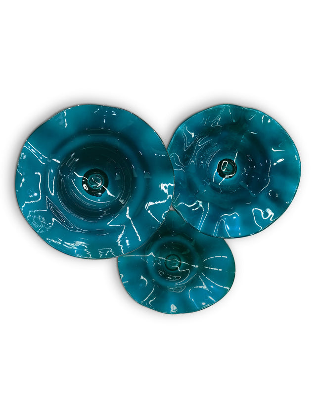 JGO PLATÓN ONDULADO AGUAMARINA SÓLIDO