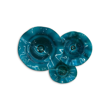 JGO PLATÓN ONDULADO AGUAMARINA SÓLIDO