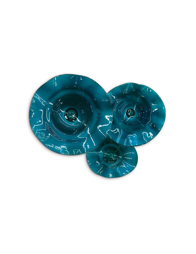 JGO PLATÓN ONDULADO AGUAMARINA SÓLIDO