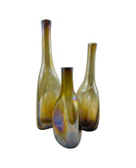 SET JARRONES TRIANGULAR LUSTRE 3 PZAS