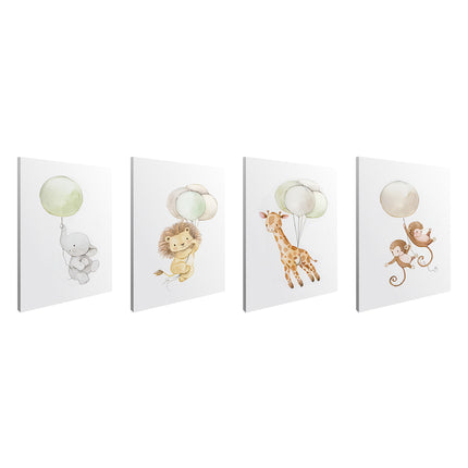 SET DE CUADROS BALLONS 4 PZAS