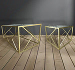 SET MESAS LATERALES DE METAL "ANTARIS" 2 PZAS ARK ORIGINAL