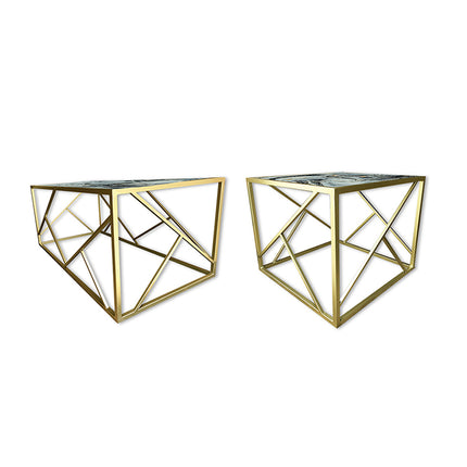 SET MESAS LATERALES DE METAL "ANTARIS" 2 PZAS ARK ORIGINAL