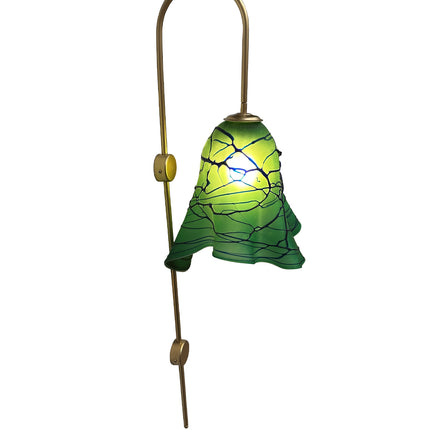 LÁMPARA APLIQUE ARCO DE PARED ARIA VERDE GDE