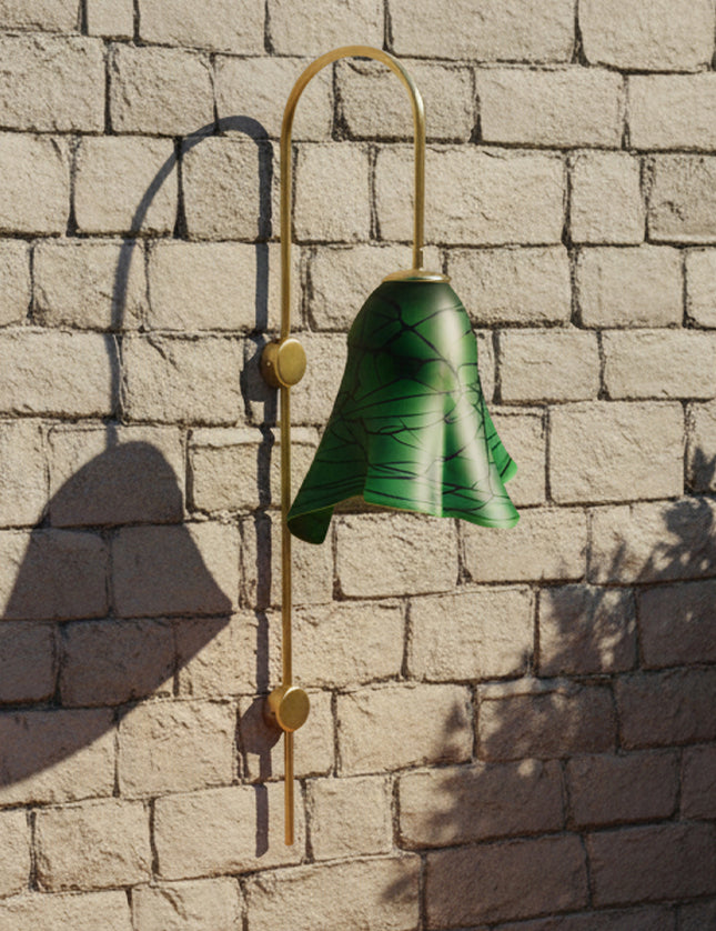 LÁMPARA APLIQUE ARCO DE PARED ARIA VERDE GDE