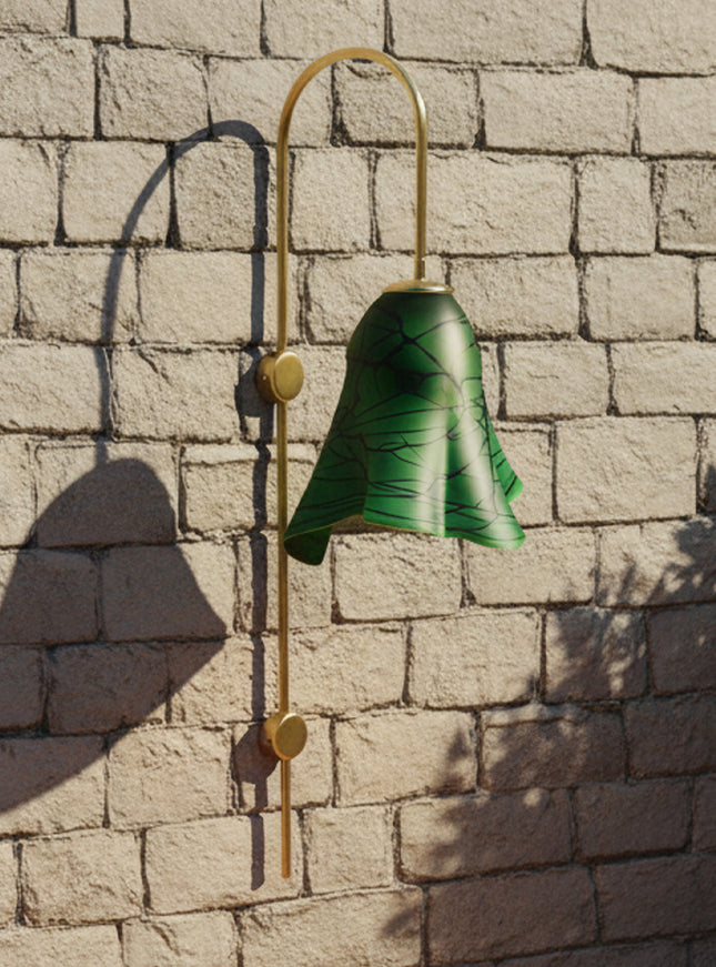 LÁMPARA APLIQUE ARCO DE PARED ARIA VERDE GDE