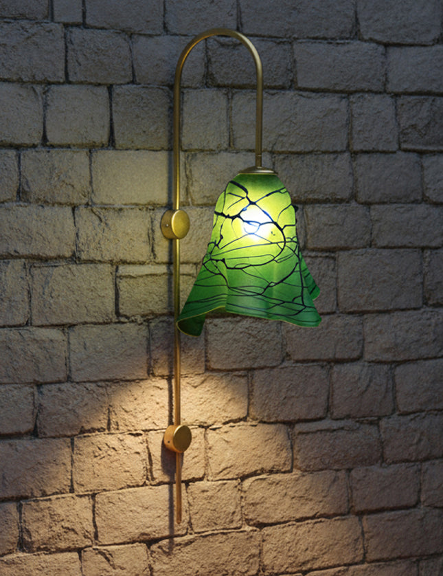 LÁMPARA APLIQUE ARCO DE PARED ARIA VERDE GDE