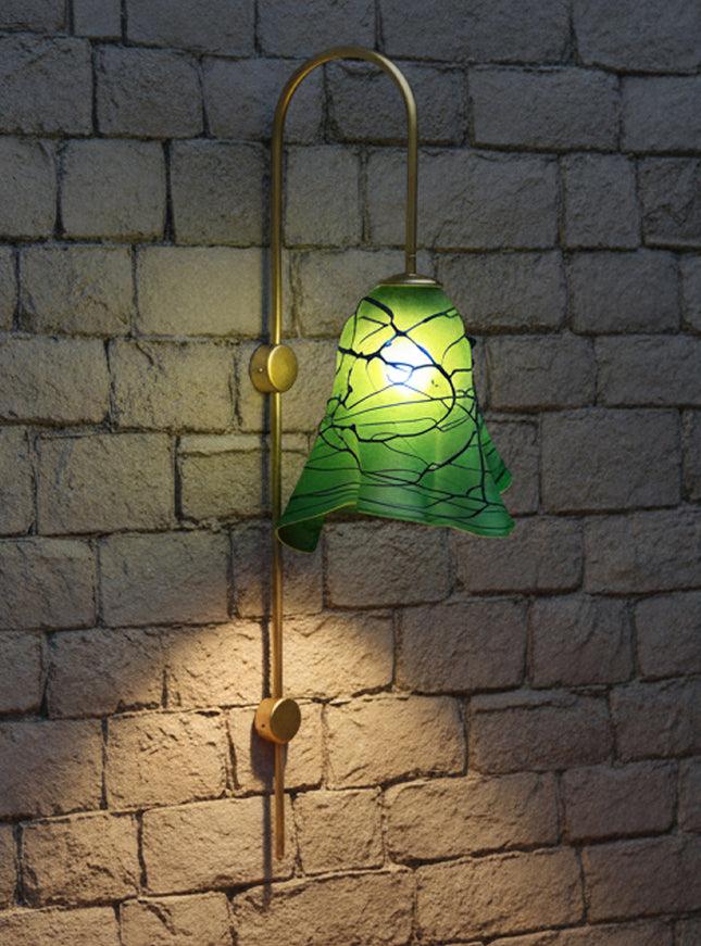 LÁMPARA APLIQUE ARCO DE PARED ARIA VERDE GDE