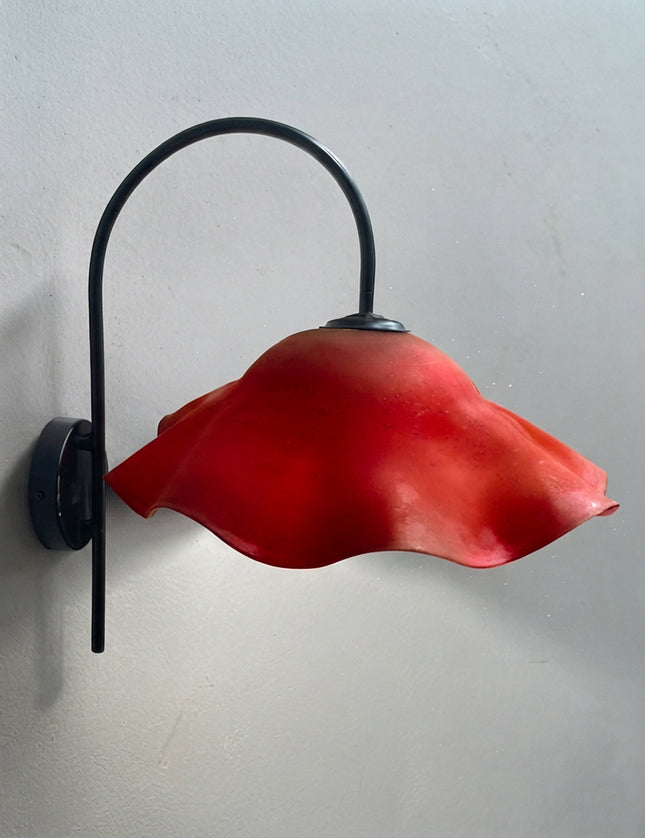 LÁMPARA APLIQUE ARCO DE PARED LIRA ROJA