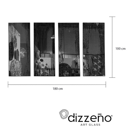 SET ESPEJOS ARCAICOS 4 PIEZAS