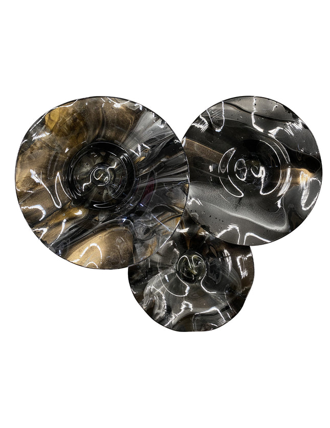 JGO PLATÓN ONDULADO ARK NOCHE PLATEADA CON ORO