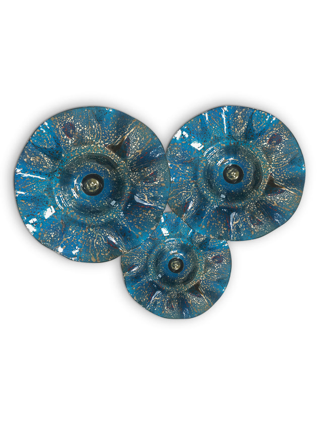 JGO PLATÓN ONDULADO AVEJENTADO AGUAMARINA