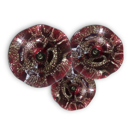 JGO PLATÓN ONDULADO AVEJENTADO ROJO