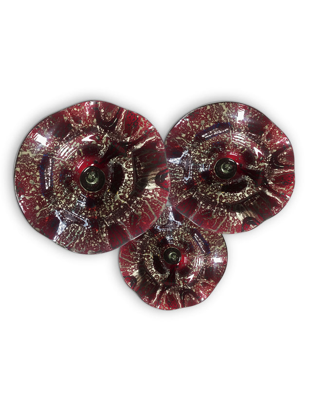 JGO PLATÓN ONDULADO AVEJENTADO ROJO