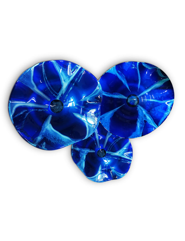 JGO PLATÓN ONDULADO AZUL FLOR