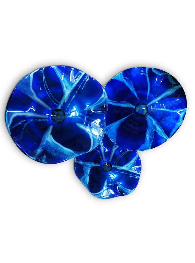 JGO PLATÓN ONDULADO AZUL FLOR