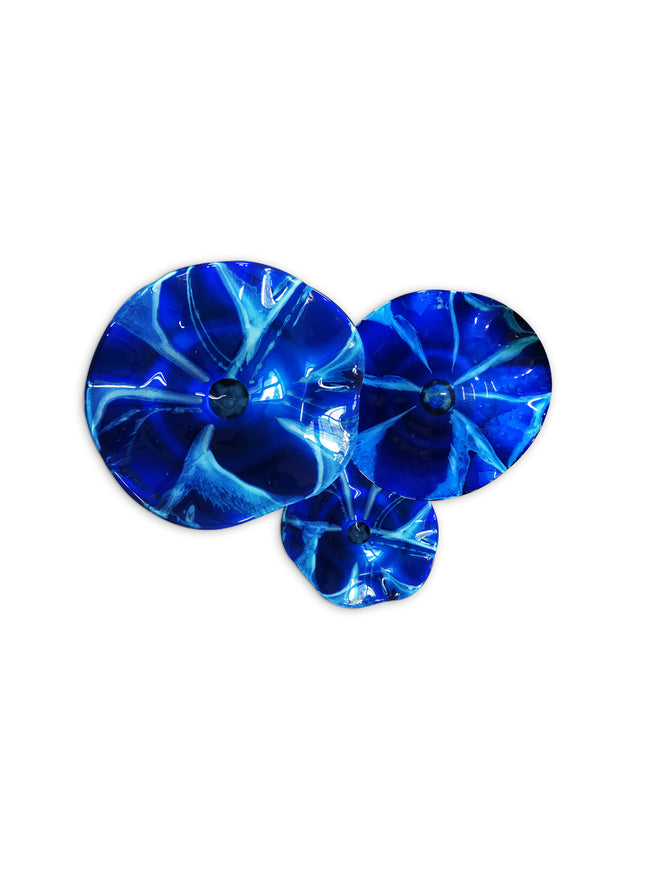 JGO PLATÓN ONDULADO AZUL FLOR