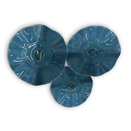 JGO PLATÓN ONDULADO AZUL GRISÁCEO SÓLIDO