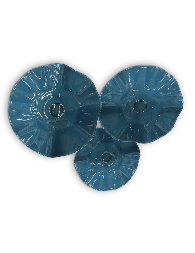 JGO PLATÓN ONDULADO AZUL GRISÁCEO SÓLIDO