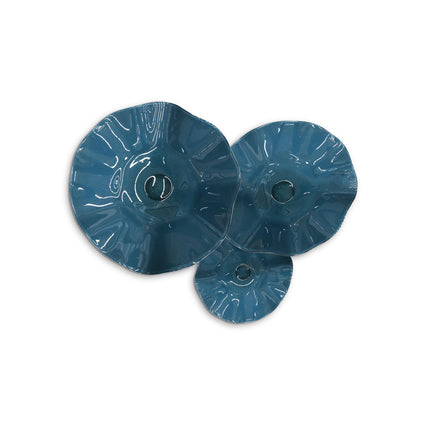 JGO PLATÓN ONDULADO AZUL GRISÁCEO SÓLIDO