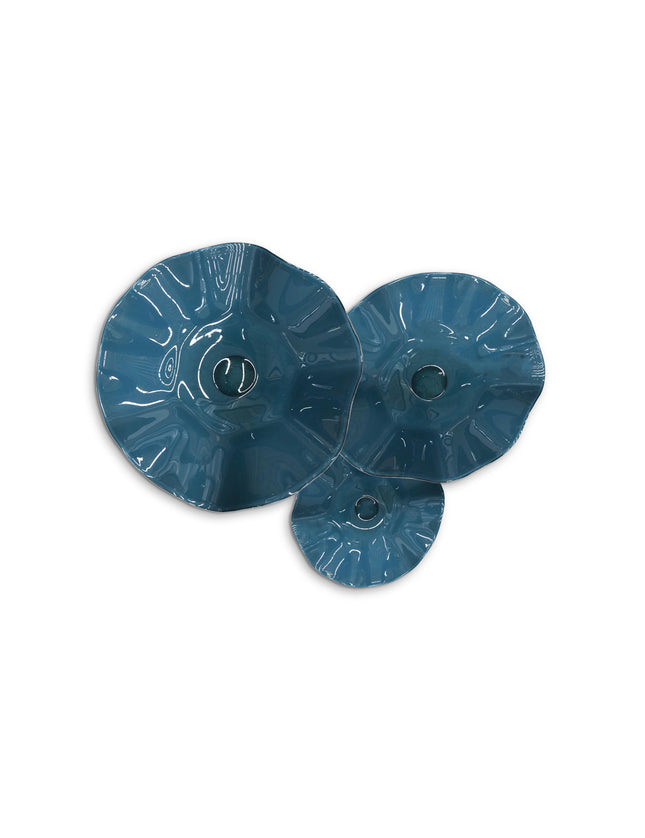 JGO PLATÓN ONDULADO AZUL GRISÁCEO SÓLIDO