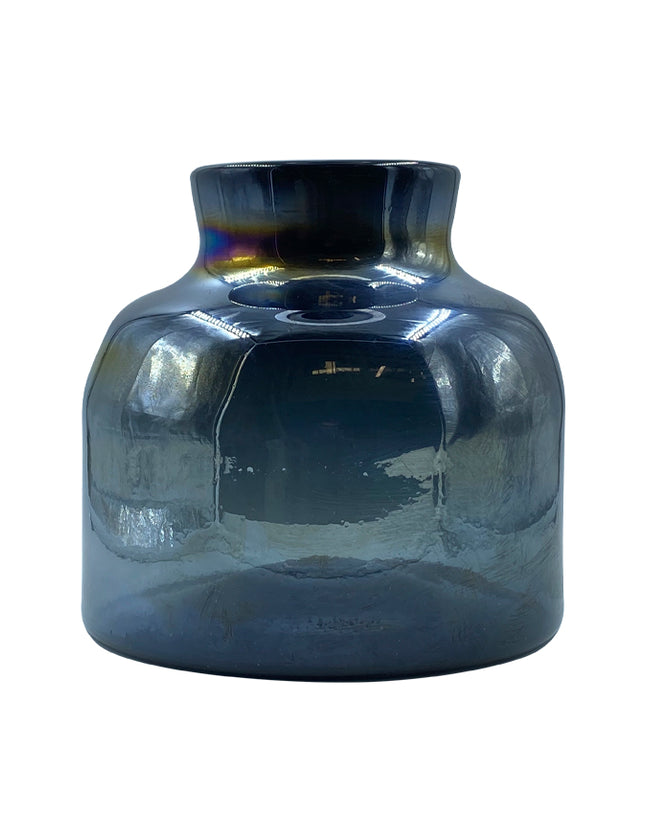 JARRÓN BALERO CH JUMBO AZUL PETRÓLEO LUSTRE