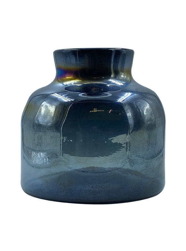 JARRÓN BALERO CH JUMBO AZUL PETRÓLEO LUSTRE