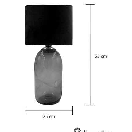 LÁMPARA BALA MINI ÁMBAR TRASLÚCIDO