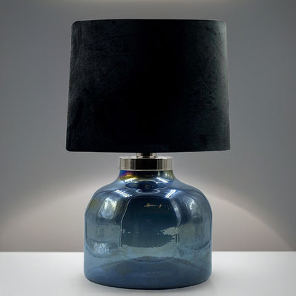 LÁMPARA BALERO CHICO JUMBO AZUL PETRÓLEO LUSTRE