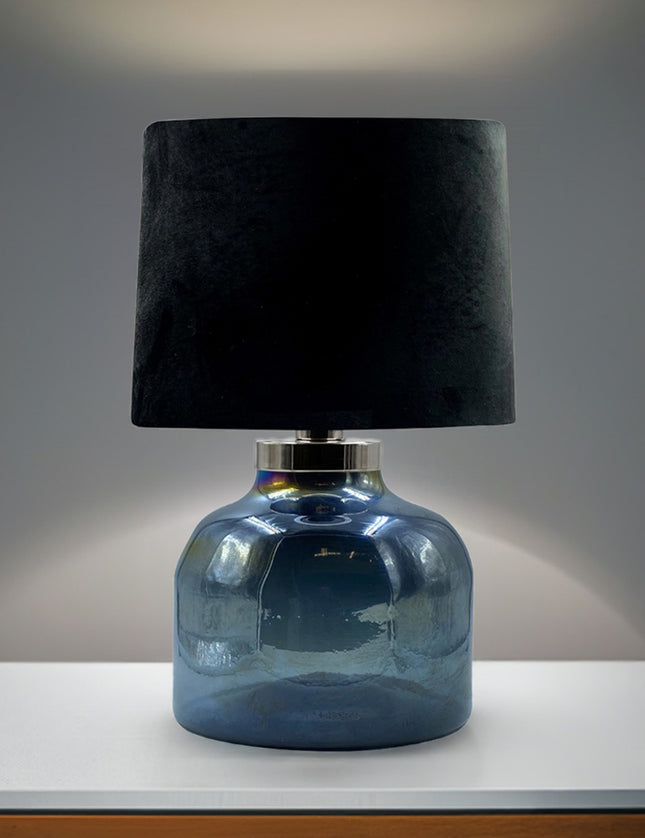 LÁMPARA BALERO CHICO JUMBO AZUL PETRÓLEO LUSTRE