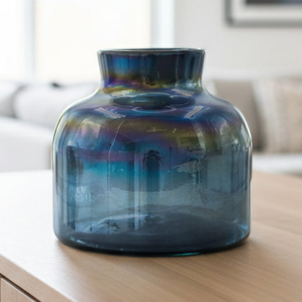 JARRÓN BALERO CH JUMBO AZUL PETRÓLEO LUSTRE