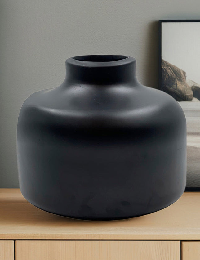 JARRÓN BALERO CH JUMBO NEGRO MATE