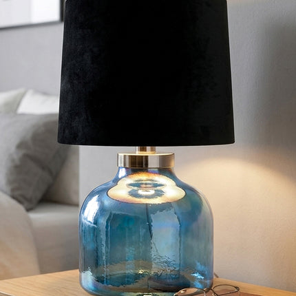 LÁMPARA BALERO CHICO JUMBO AZUL PETRÓLEO LUSTRE