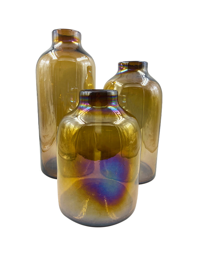 SET JARRONES BALERO LUSTRE 3 PZAS