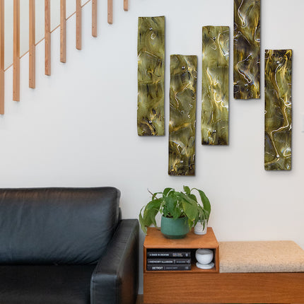 SET TIRAS BAMBOO 5 PIEZAS CHOCO CAPUCHINO