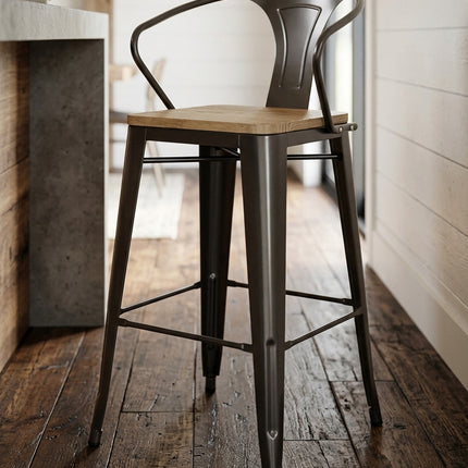 BANCO BOLTON YORK CON RESPALDO Y ASIENTO DE MADERA