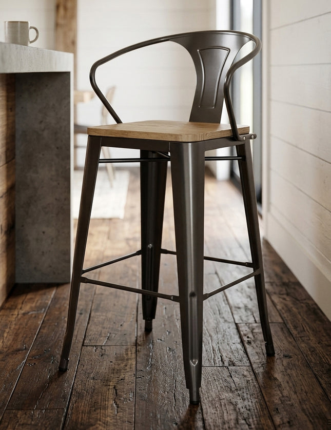 BANCO BOLTON YORK CON RESPALDO Y ASIENTO DE MADERA