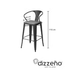 BANCO BOLTON YORK CON RESPALDO Y ASIENTO DE MADERA