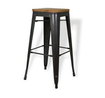 BANCO TOLIX CON MADERA