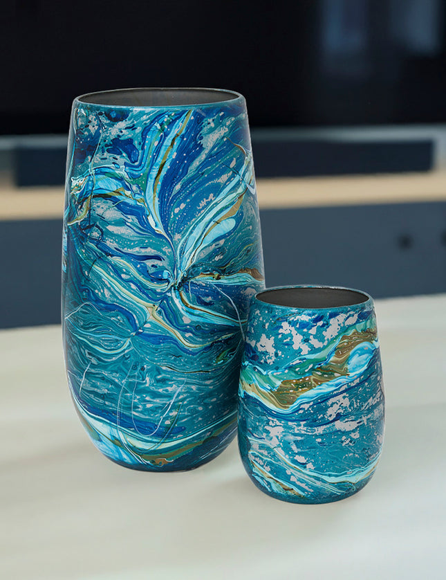 JGO JARRÓN BARRIL 2 PZAS