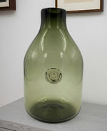 BOTELLA BALA C/BOTÓN VERDE OLIVO TRASLÚCIDO