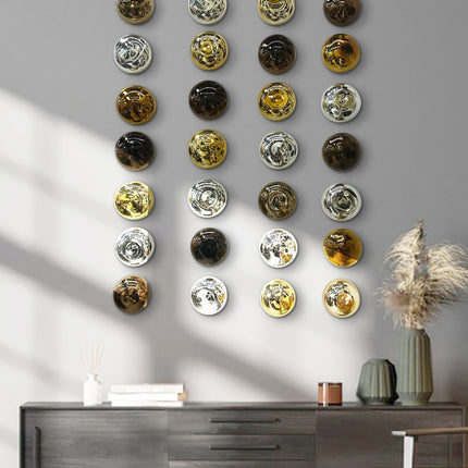 SET BOTONES MIXTO (T. ESPEJO + CHOCOLATE CROMADO + ÁMBAR CROMADO)