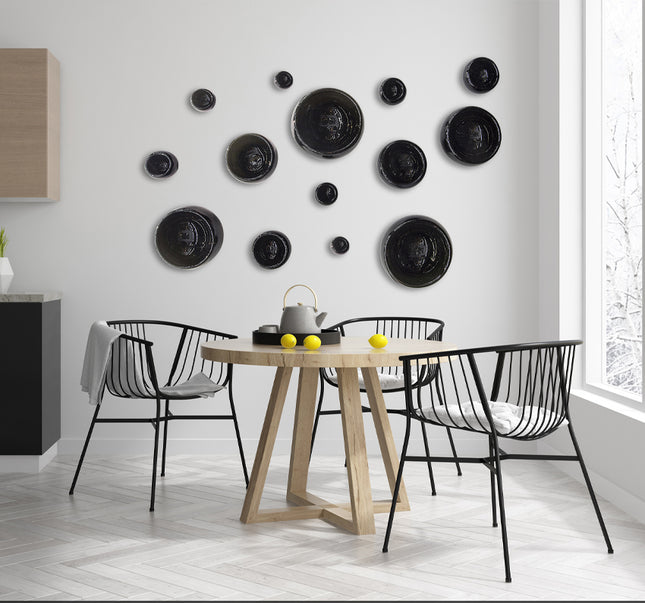 SET BOWLS NEGRO SÓLIDO 14 PZAS