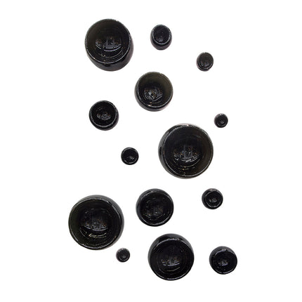 SET BOWLS NEGRO SÓLIDO 14 PZAS