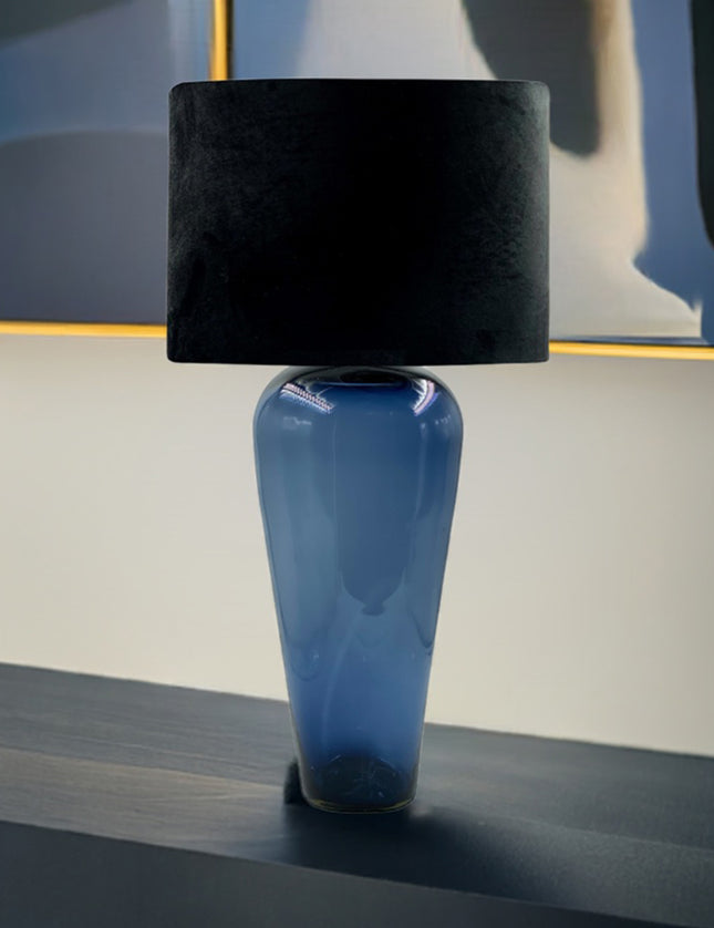 LÁMPARA BUFFALO GDE AZUL PETRÓLEO TRASLÚCIDO