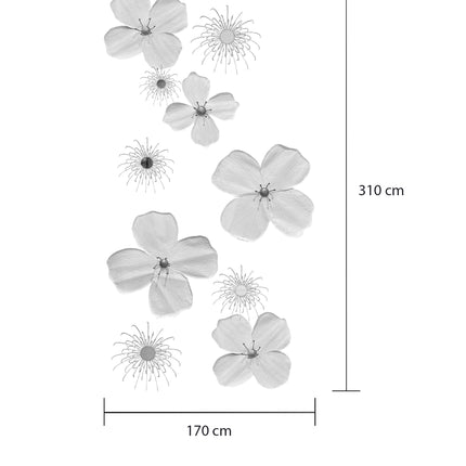 SET ESPEJOS FLORES CAMILA LAMAN 10 PZAS