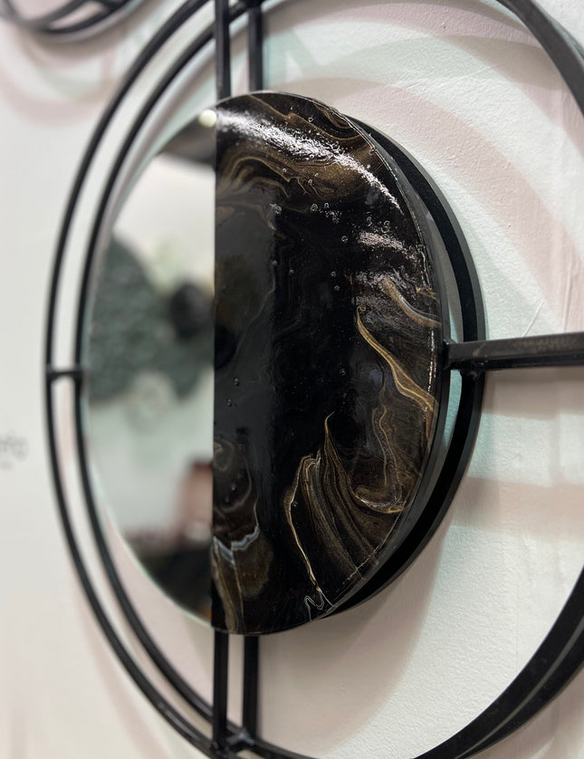 SET ESPEJOS CARLOTA RESINA + HERRERÍA 2 PZAS